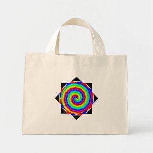Bolso De Tela Diminuto Espiral arcoiris de Kenneth Yoncich