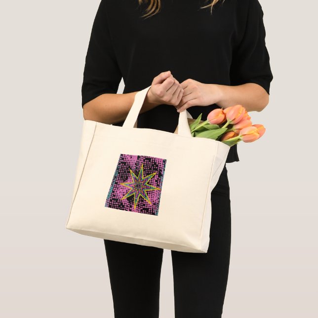 Bolso De Tela Diminuto Estrella rosa (Anverso (producto))