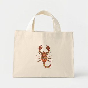 Bolso De Tela Diminuto Ethnic Floral Scorpion