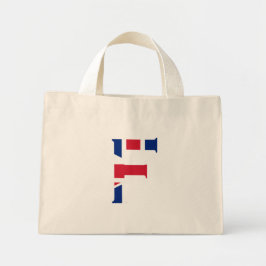 Bolso De Tela Diminuto F Monograma sobrepuesto en el tcnt de bandera de l