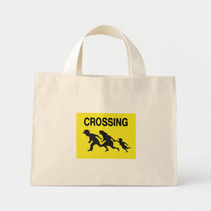 Bolso De Tela Diminuto Familia cruzada