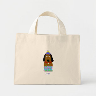 Bolso De Tela Diminuto Feliz cumpleaños Pup Tiny Tote Bag