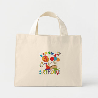 Bolso De Tela Diminuto Fiesta 3er cumpleaños camisetas y regalos