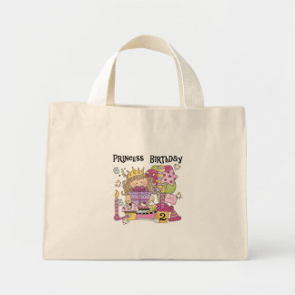 Bolso De Tela Diminuto Fiesta Princesa 2ª camisetas de cumpleaños y regal