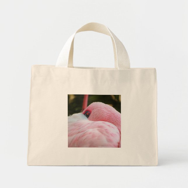 Bolso De Tela Diminuto Flamingo (Frente)