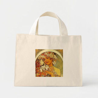Bolso De Tela Diminuto flores mucha
