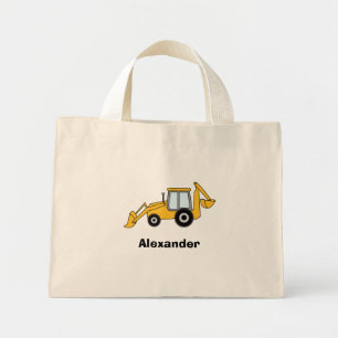 Bolso De Tela Diminuto Fondo Amarillo con cargador personalizado