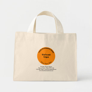 Bolso De Tela Diminuto Forma de redondeo de color naranja Marca comercial