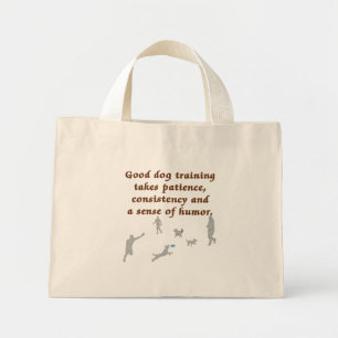 Bolso De Tela Diminuto Formación de perros buenos