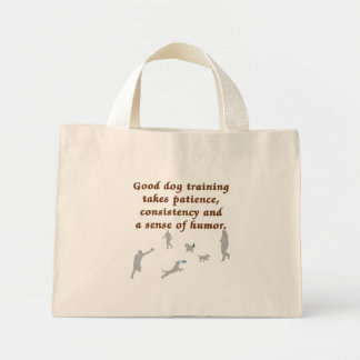Bolso De Tela Diminuto Formación de perros buenos