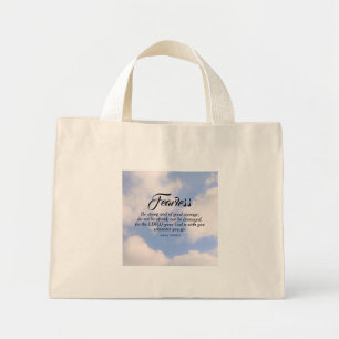 Bolso De Tela Diminuto Foto de Blue Sky Be Not Afraid Custom Name Bible