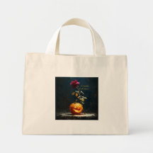 Funda para portátil de calabaza y rosa romántica o