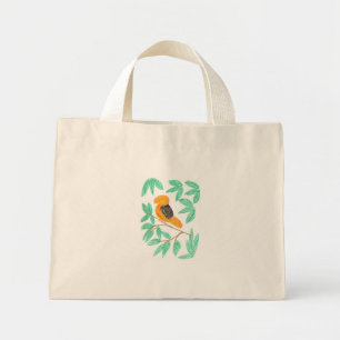 Bolso De Tela Diminuto Gallito de las Rocas Andino (Rupicola peruvianus)