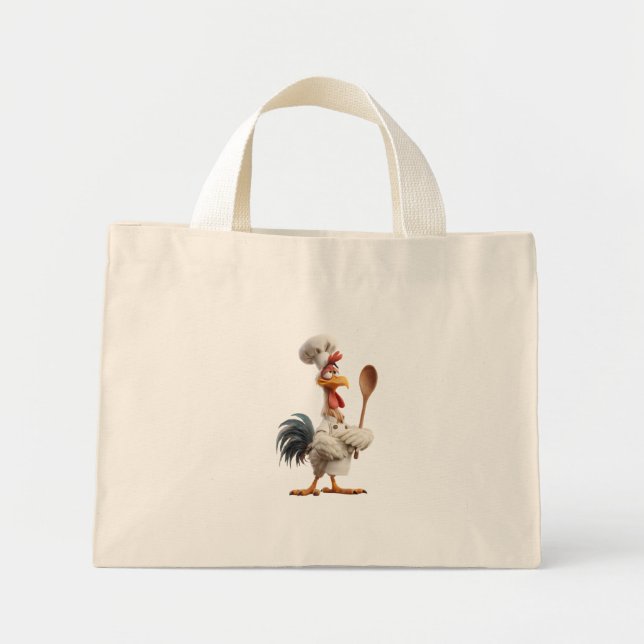 Bolso De Tela Diminuto Gallo (Frente)