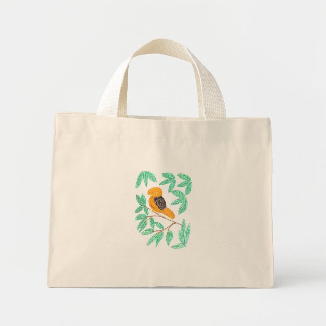 Bolso De Tela Diminuto Ganado andino de la roca (Rupicola peruvianus) (Frente)