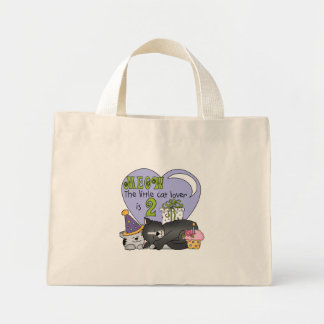Bolso De Tela Diminuto Gato Lover 2º camisas de cumpleaños y regalos