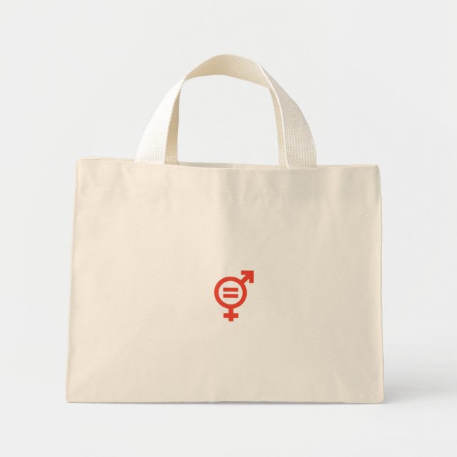 Bolso De Tela Diminuto Gender Equality (Frente)
