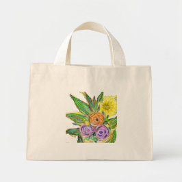 Bolso De Tela Diminuto Gerbera Margarita