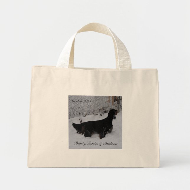 Bolso De Tela Diminuto Gordon Setter Tote Bag (Frente)