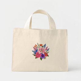 Bolso De Tela Diminuto Gorgeous Bouquet