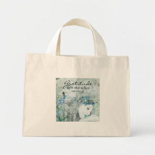 Bolso De Tela Diminuto Gratitud