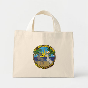 Bolso De Tela Diminuto GREYHOUNDS RULE 45 Mph BEACH BUM