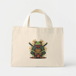 Bolso De Tela Diminuto Guerrero samurái rana Tiny Tote