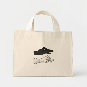Bolso De Tela Diminuto Hand Silhouette Duck