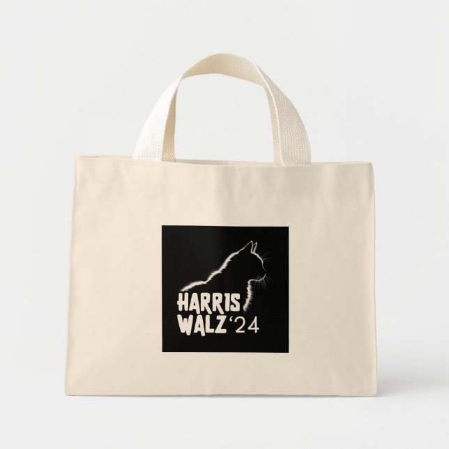 Bolso De Tela Diminuto Harris Walz 2024 (Frente)