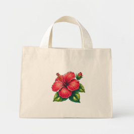 Bolso De Tela Diminuto Hibiscus Flower