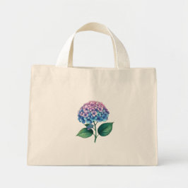 Bolso De Tela Diminuto Hidrangea Flower