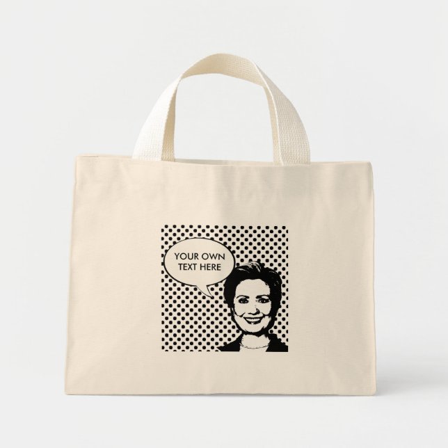 Bolso De Tela Diminuto Hillary Clinton 1 (Frente)
