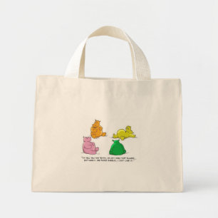 Bolso De Tela Diminuto ¡Hipótamos hambrientos!-Bolso de tela diminuto