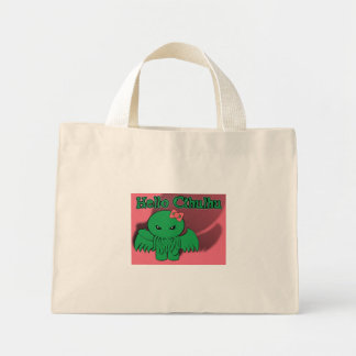 Bolso De Tela Diminuto Hola Cthulhu