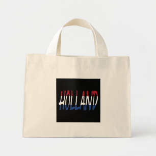 Bolso De Tela Diminuto Holanda colocada sobre la bandera de los Países Ba