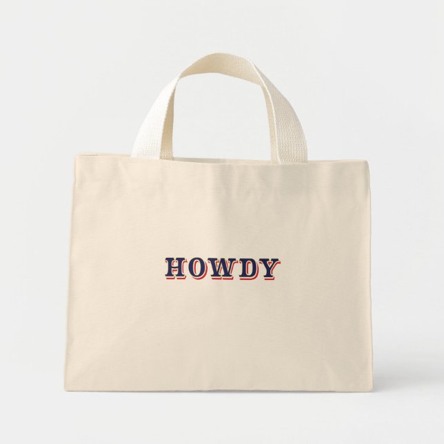 Bolso De Tela Diminuto Howdy (Frente)