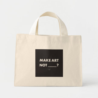 Bolso De Tela Diminuto ¿HPP HACE ARTE NO _____? Tote pequeño