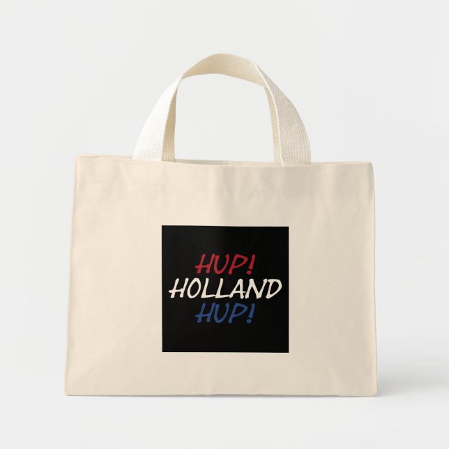 Bolso De Tela Diminuto Hup Holland sobre la bandera de la NLD en tcnt (Frente)