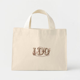 Bolso De Tela Diminuto I Do Bride Tote Bag
