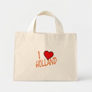 Bolso De Tela Diminuto I Heart Holland o ttt