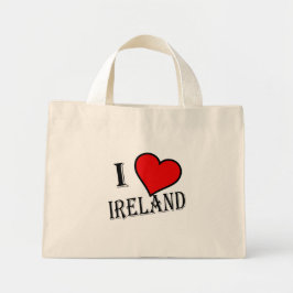 Bolso De Tela Diminuto I Heart Ireland bk ttcnt
