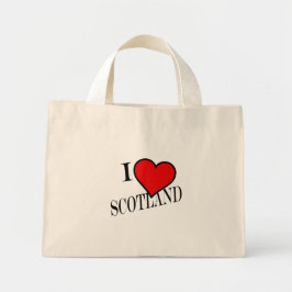 Bolso De Tela Diminuto I Heart Scotland bk ttcnt