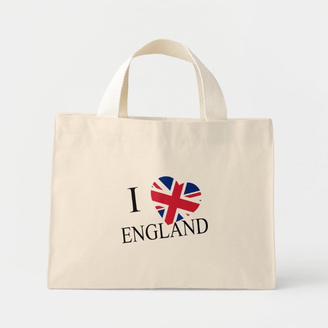 Bolso De Tela Diminuto I Heartflag England bk ttcnt (Frente)