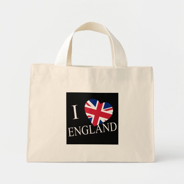 Bolso De Tela Diminuto I Heartflag England wcnt (Frente)