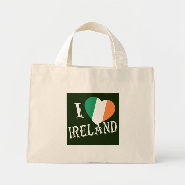 Bolso De Tela Diminuto I Heartflag Ireland wt ttt (Frente)