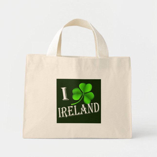 Bolso De Tela Diminuto I Shamrock Ireland wtcnt (Frente)