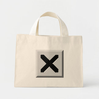 Bolso De Tela Diminuto Icono X