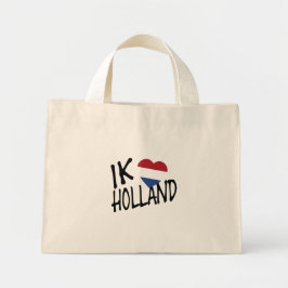 Bolso De Tela Diminuto Ik Heartflag Holland bk ttcnt