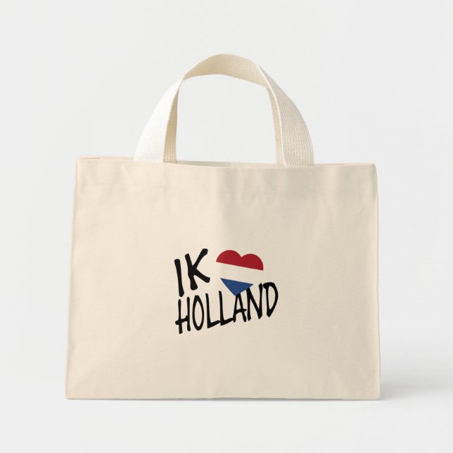 Bolso De Tela Diminuto Ik Heartflag Holland bk ttcnt (Frente)