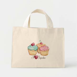Bolso De Tela Diminuto ILoveCupcakes
